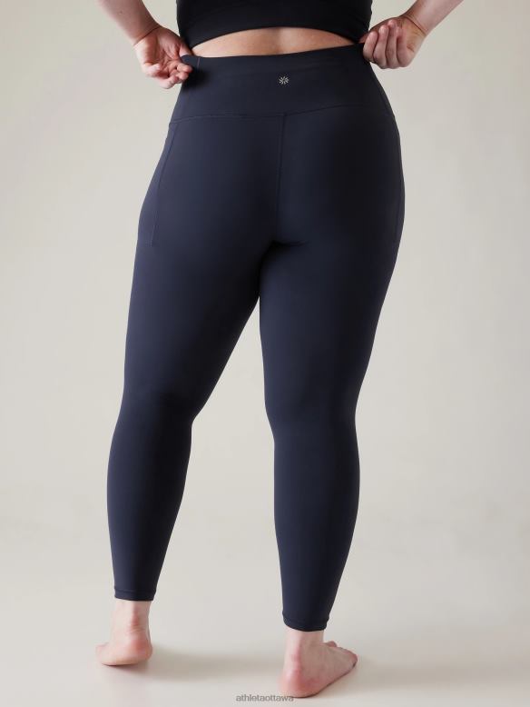 Athleta Transcend Stash Tight Women Navy Clothing VHFL275