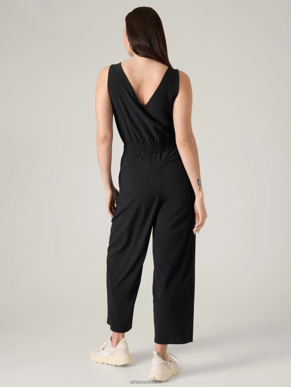 Athleta Avenue Jumpsuit Women Black Clothing VHFL2749