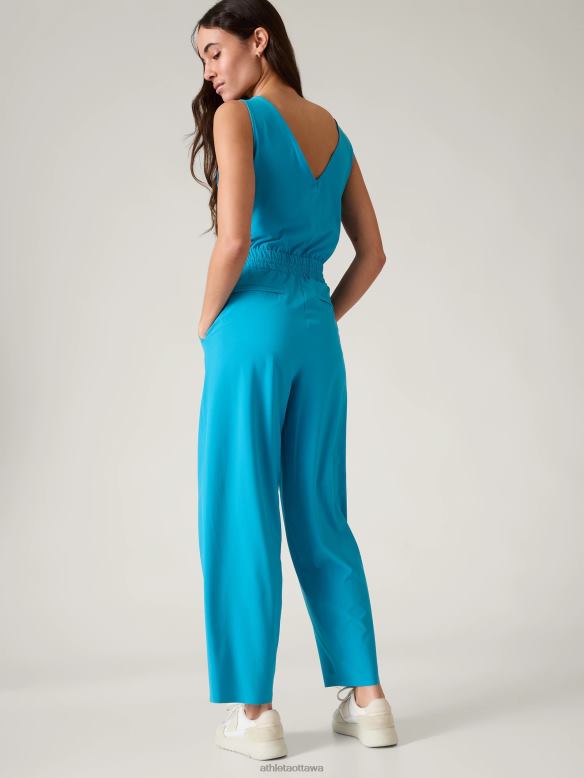 Athleta Avenue Jumpsuit Women Pacific Clothing VHFL2755