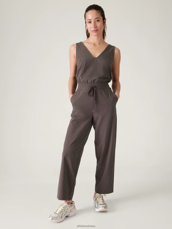 Athleta Avenue Jumpsuit Women Shale Clothing VHFL2758