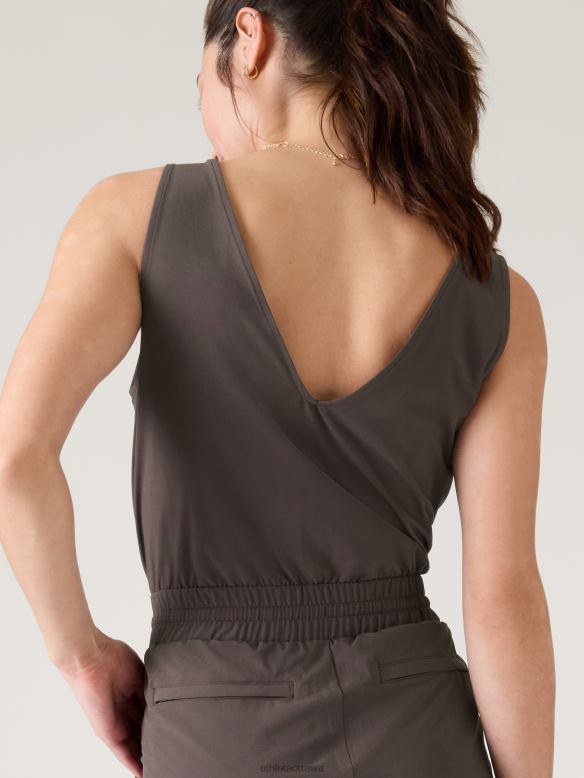 Athleta Avenue Jumpsuit Women Shale Clothing VHFL2758