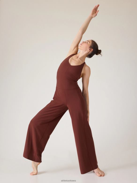 Athleta Keys Transcend Bodysuit Women Dark Cherrywood Clothing VHFL2783