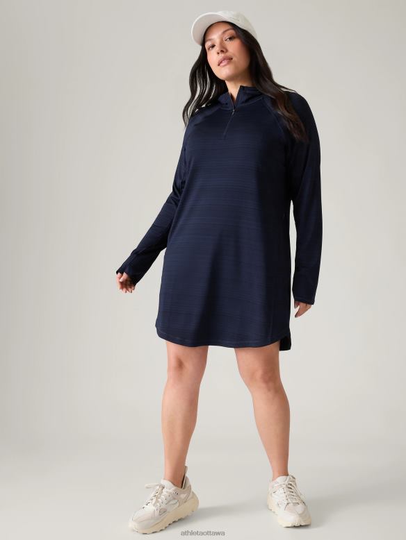 Athleta Pacifica Shores Coverup Women Navy Clothing VHFL2757