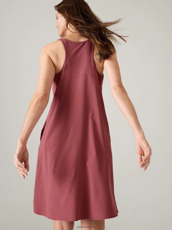 Athleta Presidio Traveler Dress Women Rosewood Clothing VHFL2787