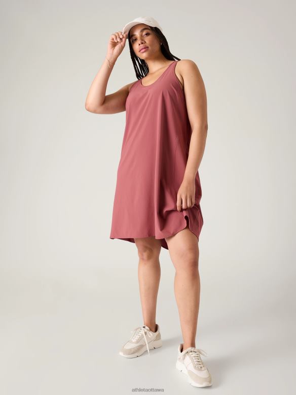 Athleta Presidio Traveler Dress Women Rosewood Clothing VHFL2787