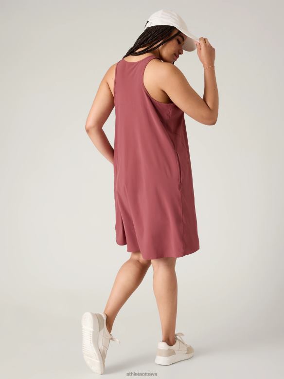 Athleta Presidio Traveler Dress Women Rosewood Clothing VHFL2787