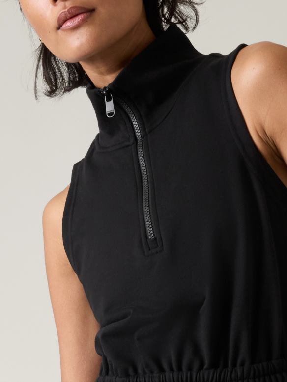 Athleta Retroterry Dress Women Black Clothing VHFL2754