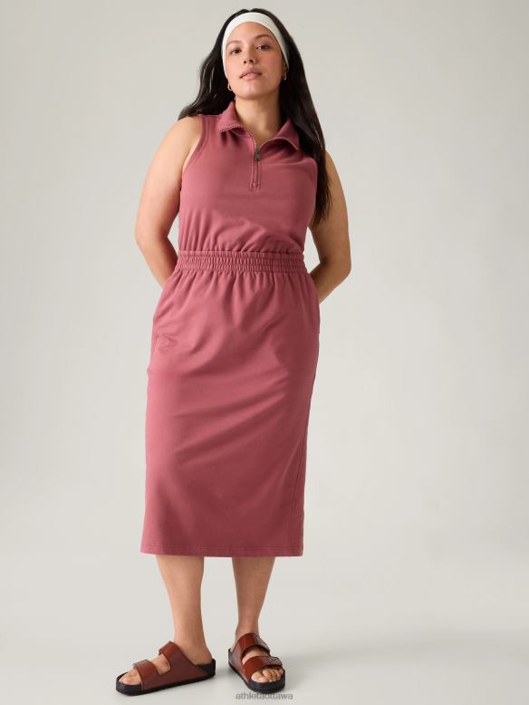 Athleta Retroterry Dress Women Rosewood Clothing VHFL2762