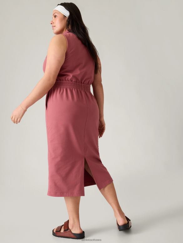 Athleta Retroterry Dress Women Rosewood Clothing VHFL2762