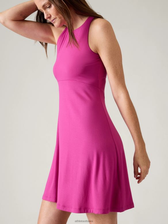 Athleta Santorini Thera Dress Women Iceplant Pink Clothing VHFL2765