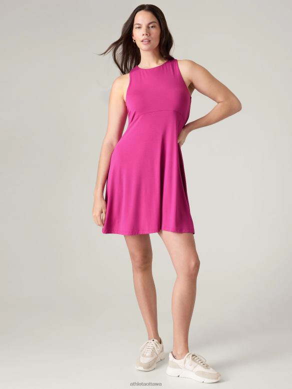 Athleta Santorini Thera Dress Women Iceplant Pink Clothing VHFL2765