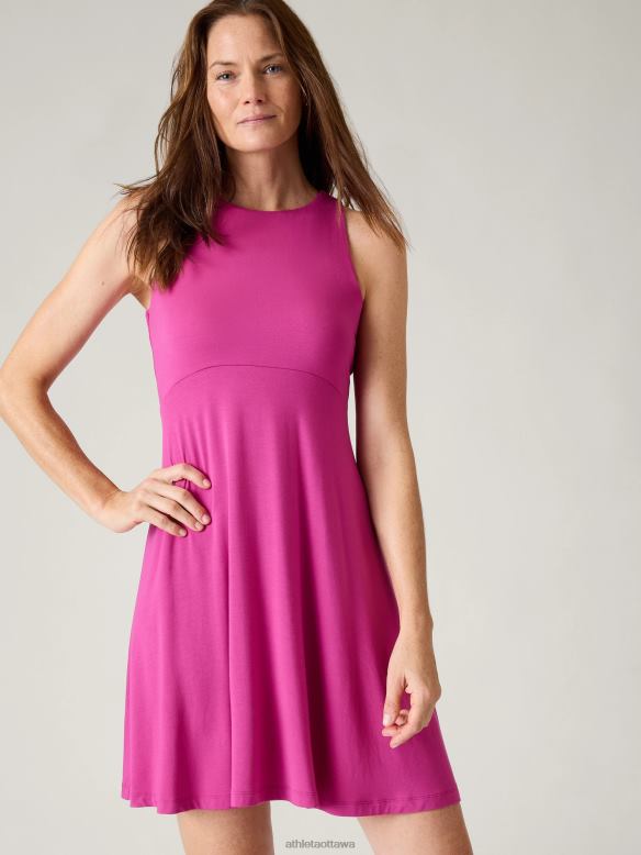 Athleta Santorini Thera Dress Women Iceplant Pink Clothing VHFL2765