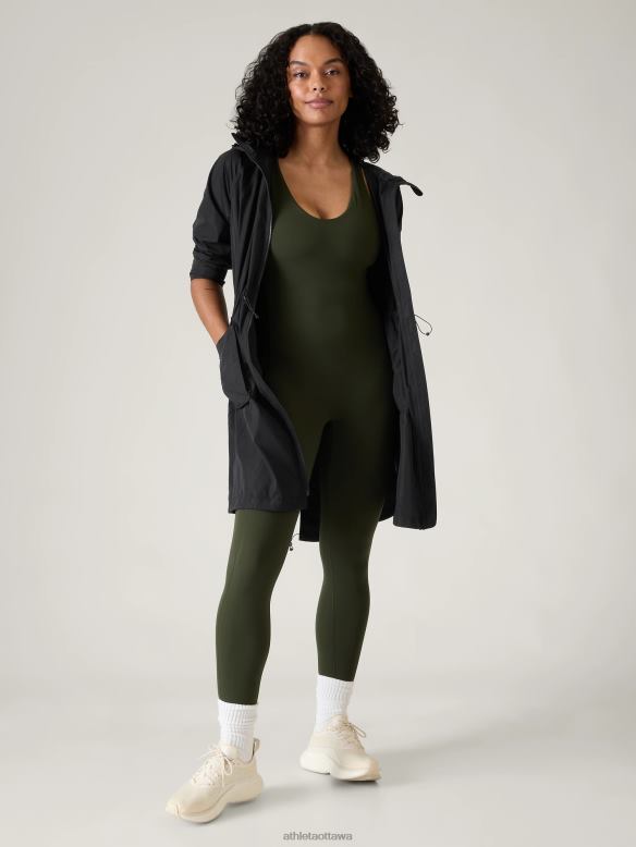 Athleta Everyday Anorak Women Black Clothing VHFL2571