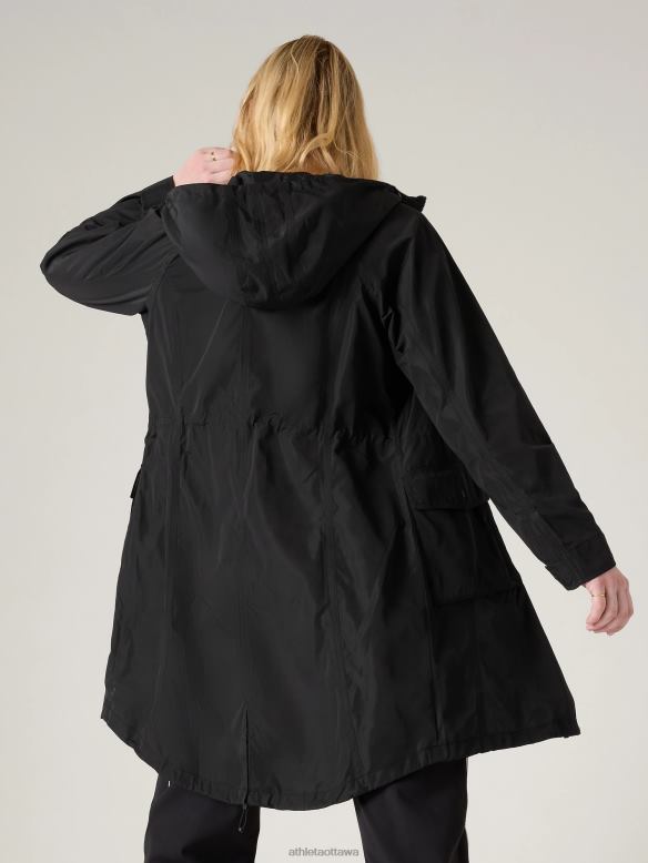 Athleta Everyday Anorak Women Black Clothing VHFL2571