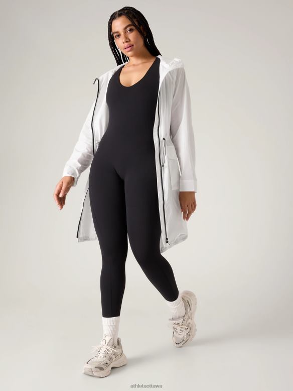 Athleta Everyday Anorak Women Bright White Clothing VHFL2578