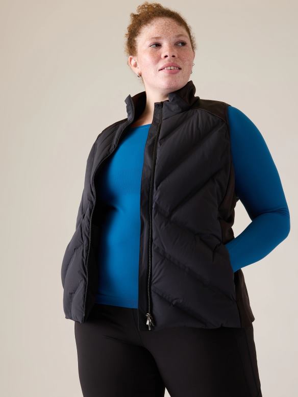 Athleta Inlet Vest Women Black Clothing VHFL2584