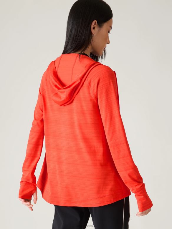 Athleta Pacifica Illume UPF Relaxed Jacket Women Poppy Clothing VHFL2572