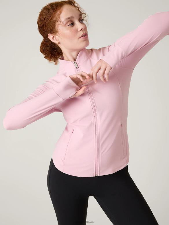 Athleta Salutation Jacket Women Begonia Clothing VHFL2574