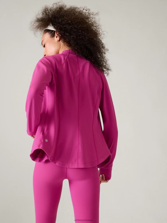 Athleta Salutation Jacket Women Iceplant Pink Clothing VHFL2569