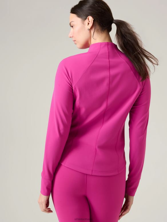 Athleta Salutation Jacket Women Iceplant Pink Clothing VHFL2569