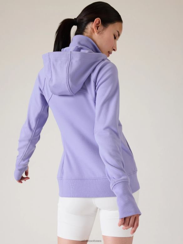 Athleta Triumph Hoodie Women Aurora Purple Clothing VHFL2495