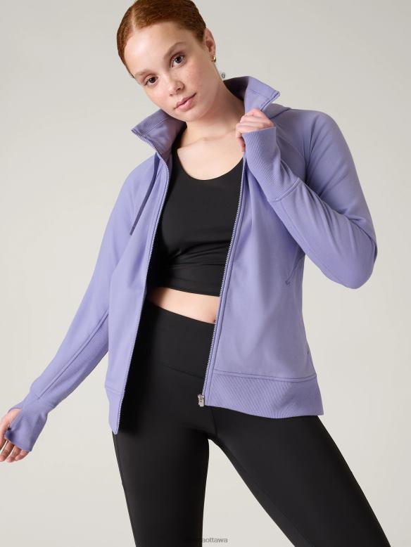 Athleta Triumph Hoodie Women Aurora Purple Clothing VHFL2495