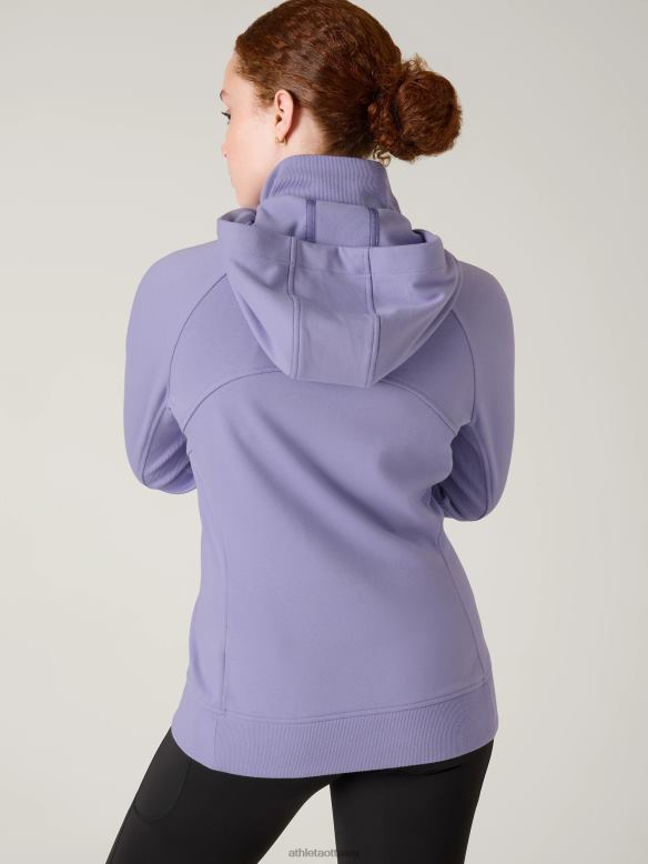 Athleta Triumph Hoodie Women Aurora Purple Clothing VHFL2495