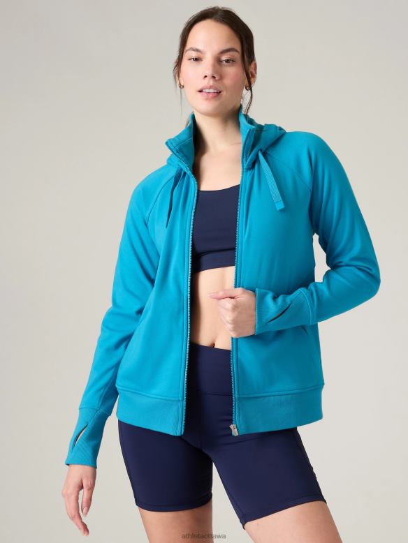 Athleta Triumph Hoodie Women Pacific Clothing VHFL2416