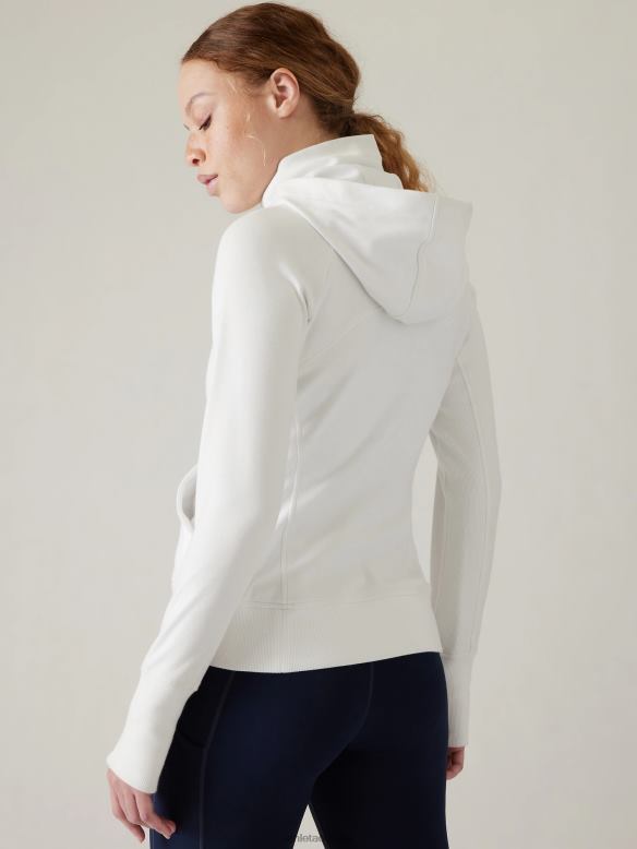 Athleta Triumph Hoodie Women White Clothing VHFL2438