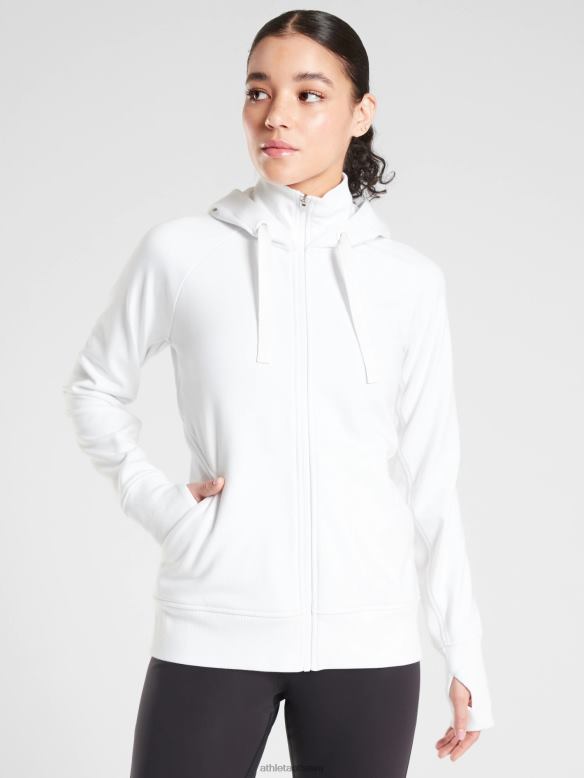 Athleta Triumph Hoodie Women White Clothing VHFL2438