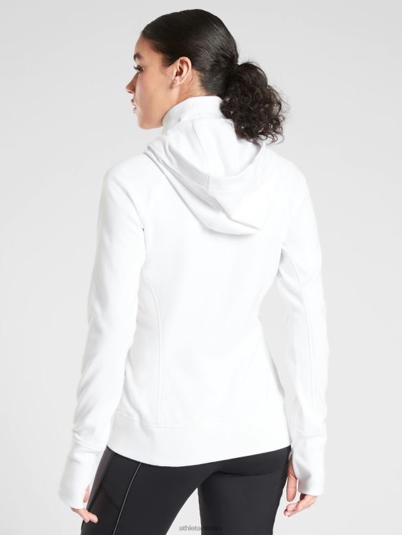 Athleta Triumph Hoodie Women White Clothing VHFL2438