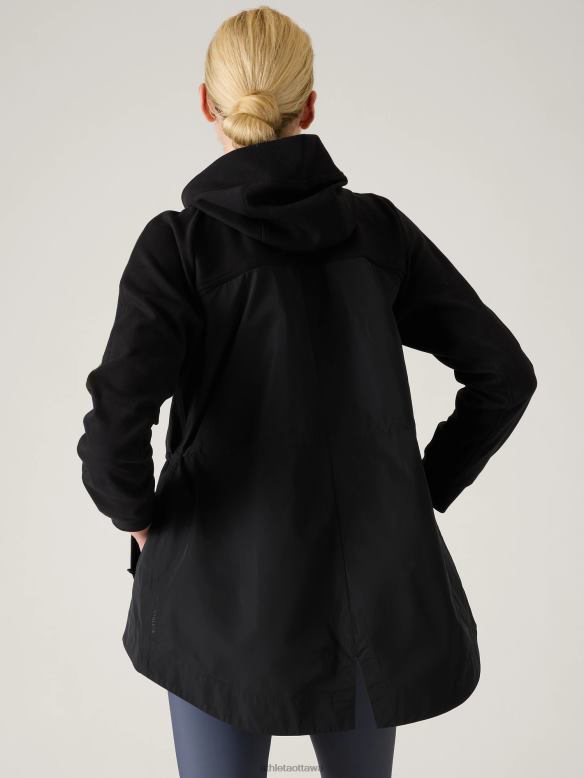 Athleta Triumph Hybrid Jacket Women Black Clothing VHFL2363