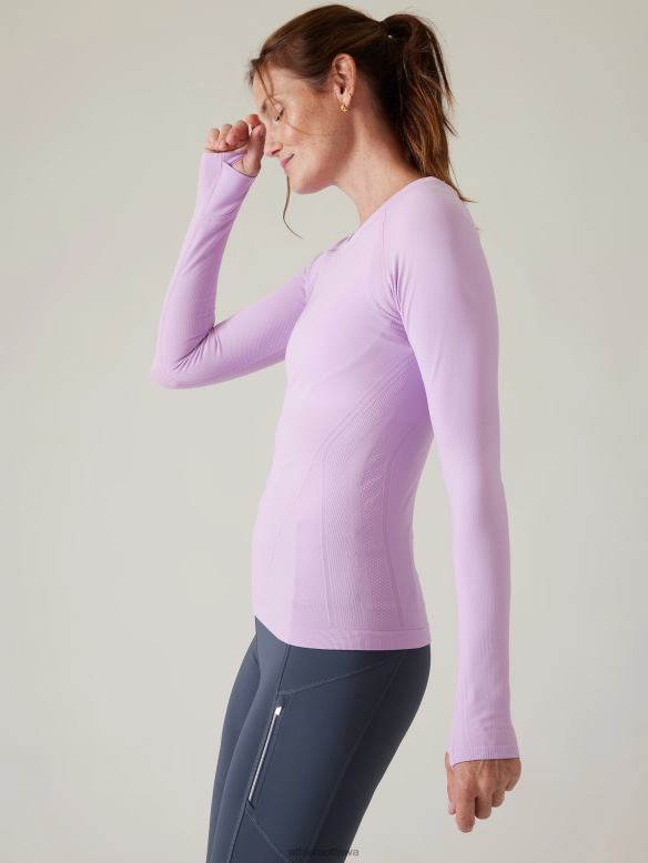 Athleta Momentum Seamless Top Women Begonia Clothing VHFL2278