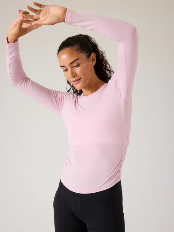 Athleta With Ease Cinch Top Women Begonia Clothing VHFL2525