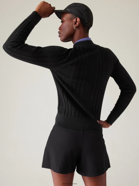 Athleta Fairway Sweater Women Black Clothing VHFL2298