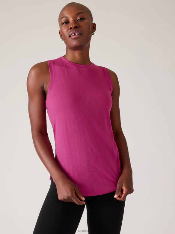 Athleta Breezy Tank Women Iceplant Pink Clothing VHFL2191