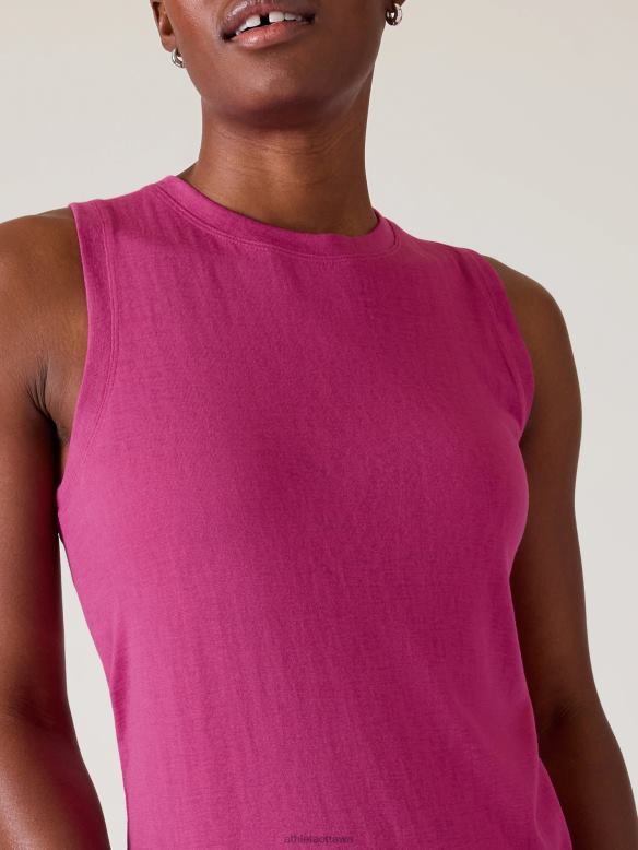 Athleta Breezy Tank Women Iceplant Pink Clothing VHFL2191