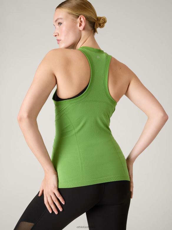 Athleta Momentum Seamless Tank Women Baja Green Clothing VHFL2211