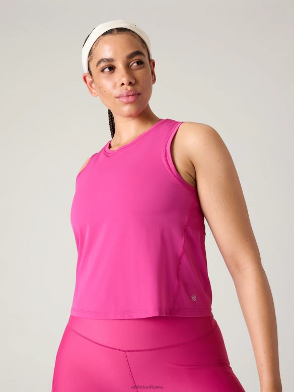 Athleta Ultimate Muscle Tank Women Iceplant Pink Clothing VHFL2238