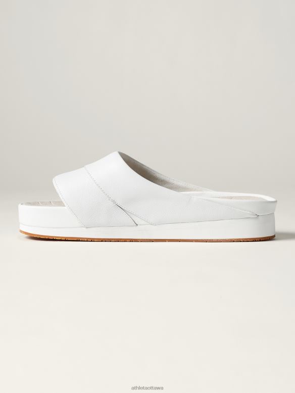 Athleta Saysh Slide Women Magnolia White Footwear VHFL21001