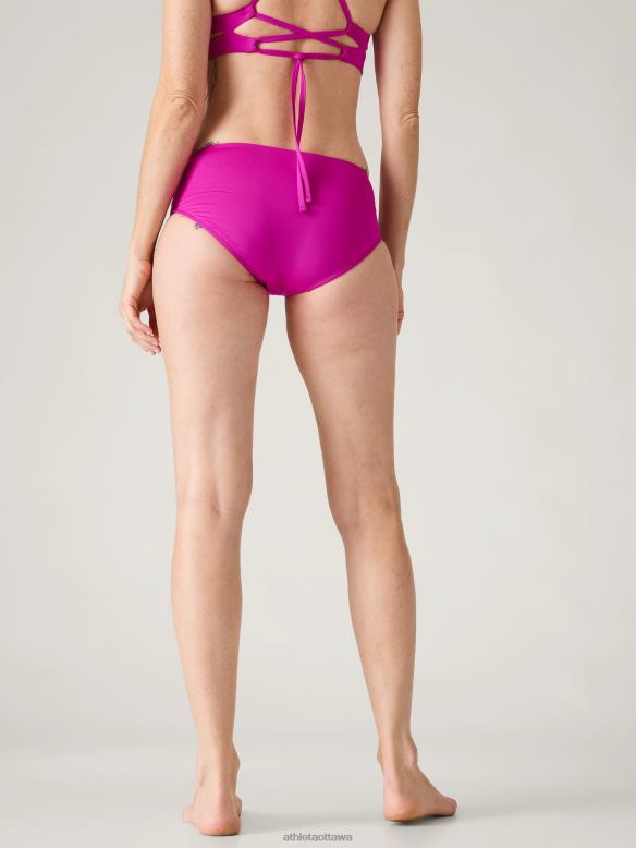 Athleta Clean Full Swim Bottom Women Electric Fuchsia Swimwearwear VHFL2789