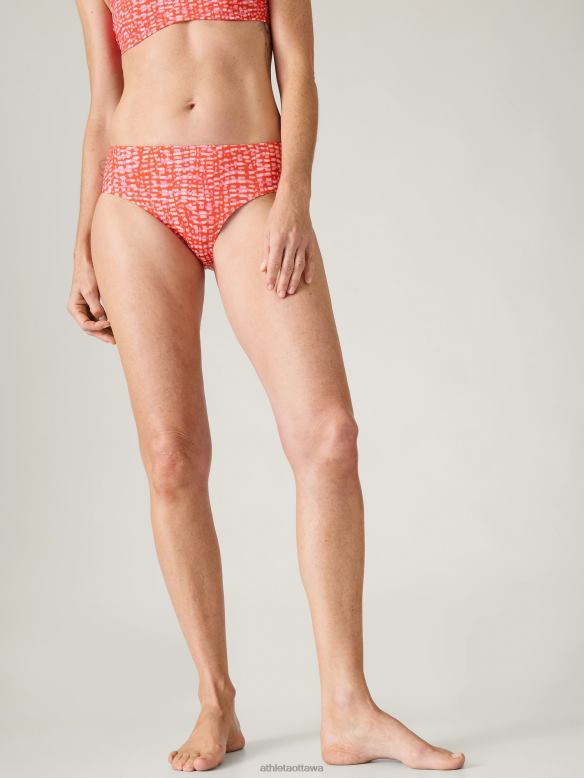 Athleta Clean Full Swim Bottom Women Hudson Red Swimwearwear VHFL2870