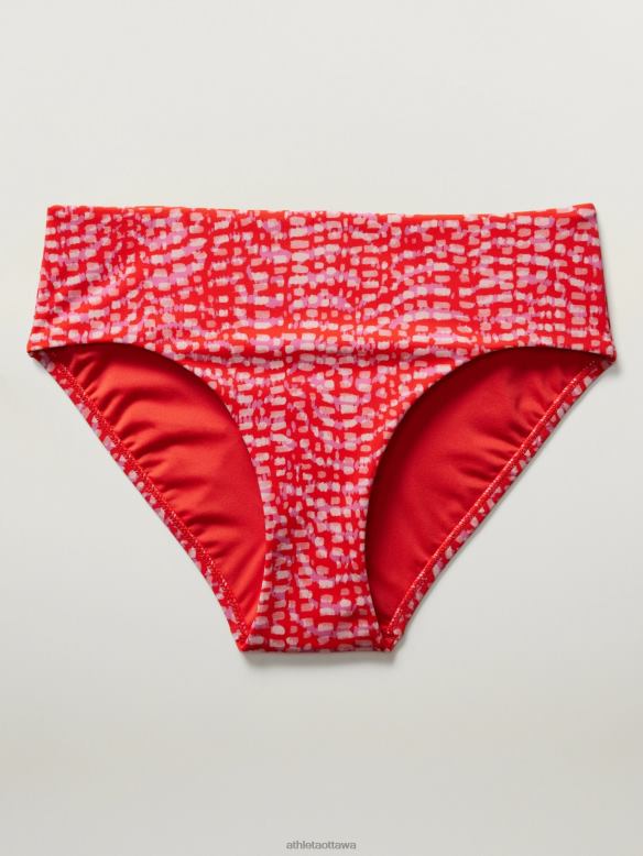 Athleta Clean Full Swim Bottom Women Hudson Red Swimwearwear VHFL2870