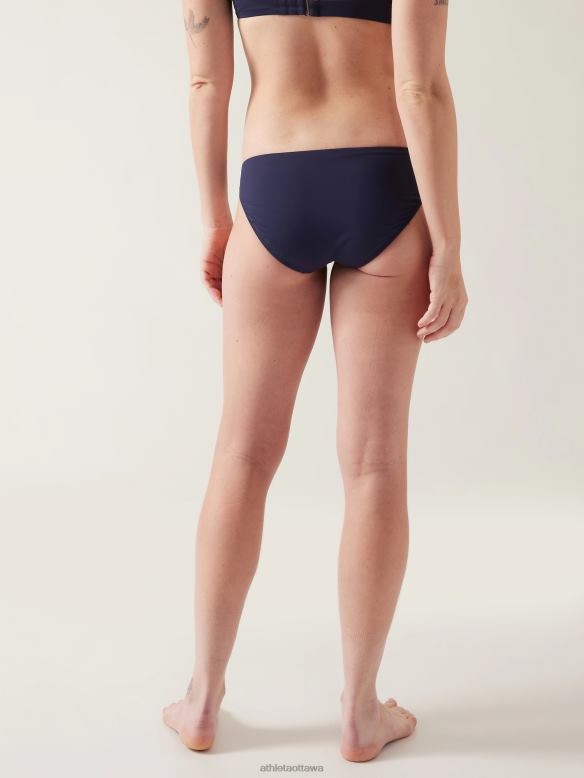 Athleta Clean Medium Swim Bottom Women Dress Blue Swimwearwear VHFL2901