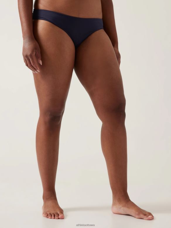 Athleta Clean Medium Swim Bottom Women Dress Blue Swimwearwear VHFL2901