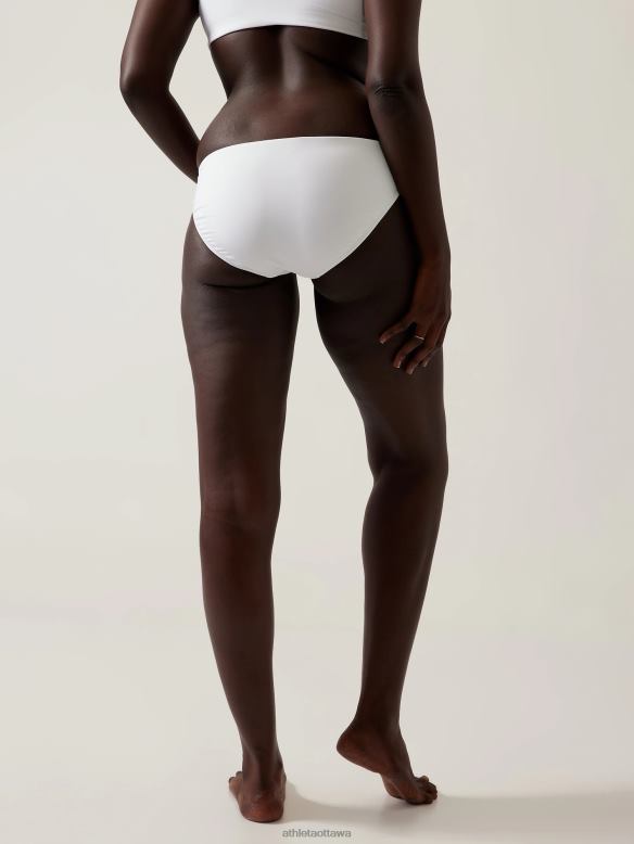 Athleta Clean Medium Swim Bottom Women White Swimwearwear VHFL2913