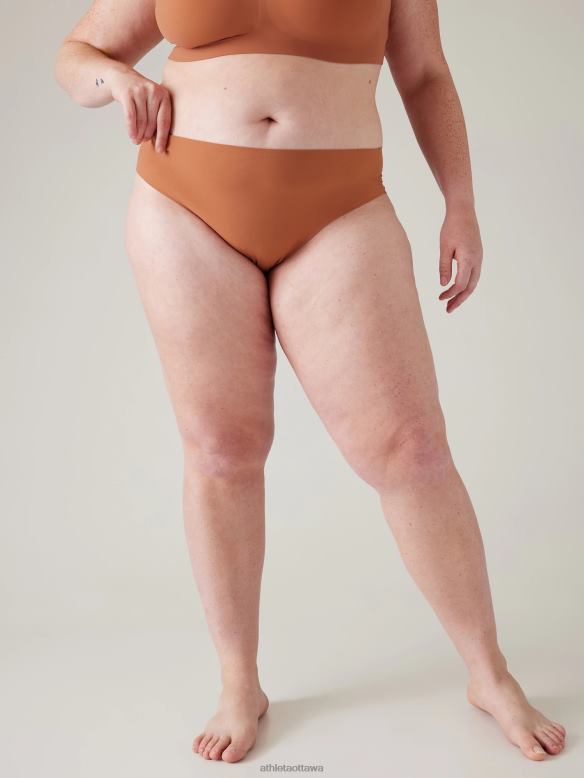 Athleta Ritual Bikini Underwear Women Copper Brown Swimwearwear VHFL2708