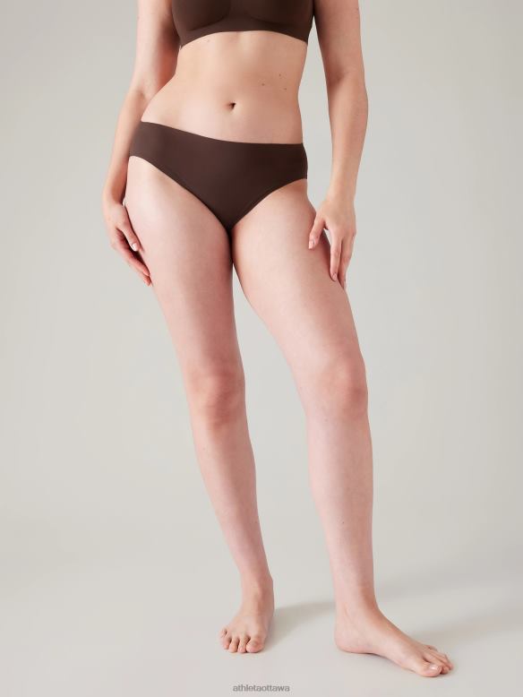 Athleta Ritual Bikini Underwear Women Toasted Brown Swimwearwear VHFL2707