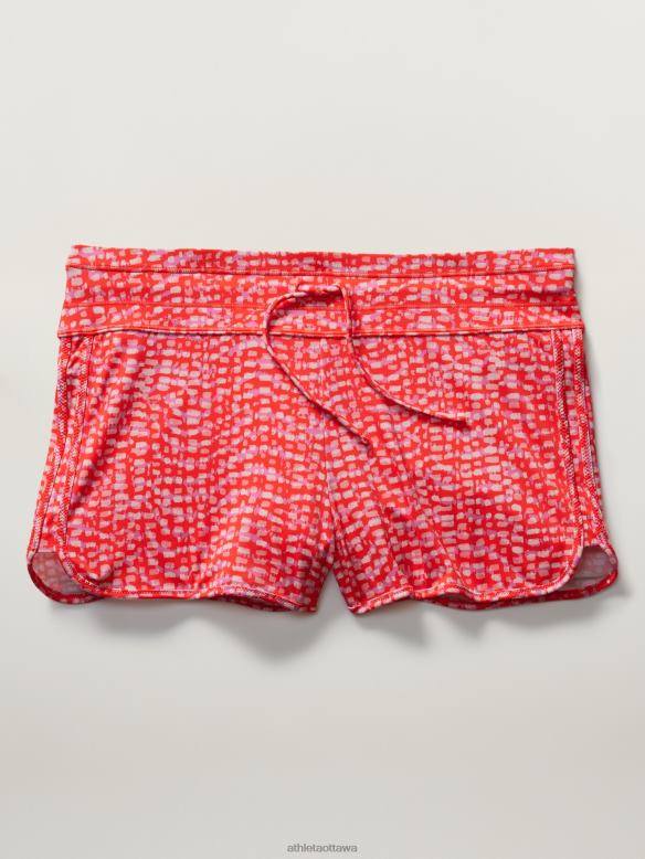 Athleta Surge Swim Short Women Hudson Red Swimwearwear VHFL2794