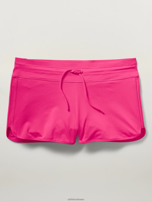 Athleta Surge Swim Short Women Tulip Pink Swimwearwear VHFL2841